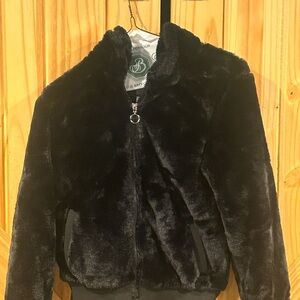 Urban Republic Plush Black Teddy Jacket
